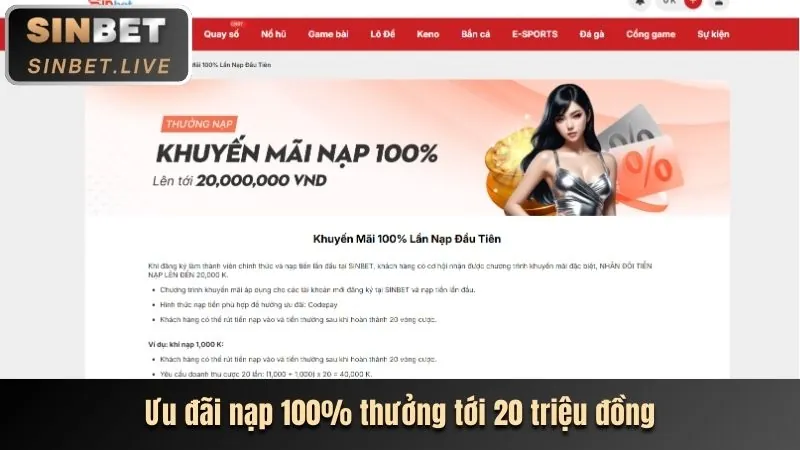 Thưởng nạp tiền hàng ngày zbetme win
